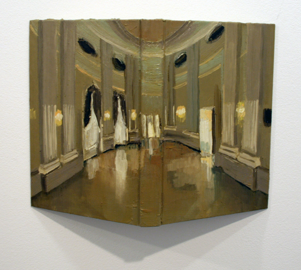 Aukje Koks - De Spiegelzaal - 40x30cm Olieverf op boek Aukje Koks - De Spiegelzaal - 40x30cm Olieverf op boek