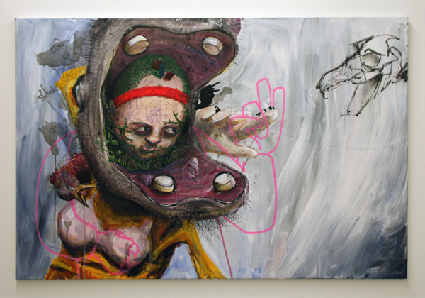 Dave de Leeuw - Onbekende titel - Acrylverf op doek Dave de Leeuw - Onbekende titel - Acrylverf op doek