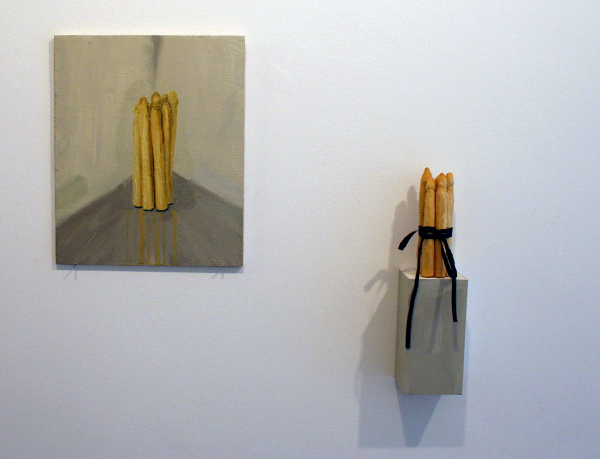 Het Witte Goud - 36x30cm Olieverf op doek en houten sculptuur Het Witte Goud - 36x30cm Olieverf op doek en houten sculptuur