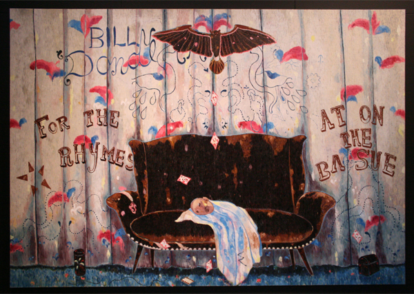 Keetje Mans - For The Rhymes - 190x270cm Olieverf op linnen Keetje Mans - For The Rhymes - 190x270cm Olieverf op linnen