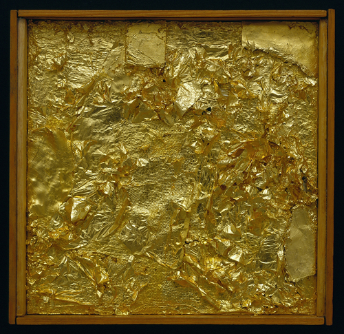 Robert Rauschenberg - Gold Painting Robert Rauschenberg - Gold Painting