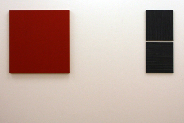 Marthe Wéry - Zonder Titel & Duptique gris et noir - Acrylverf op hout Marthe Wéry - Zonder Titel & Duptique gris et noir - Acrylverf op hout