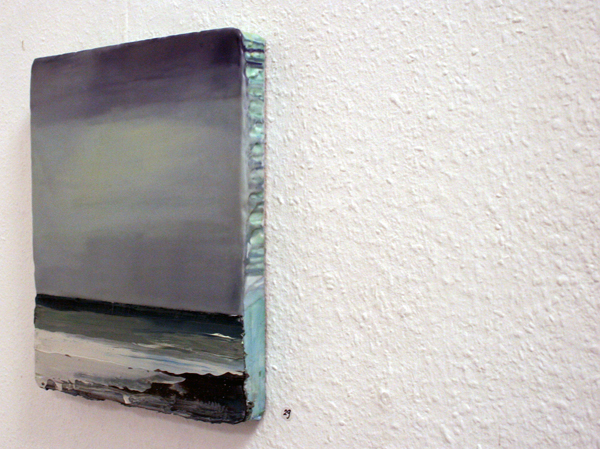 Anke Roder - Lucht boven het wad - 36x31cm Encaustiek en olieverf op hout (detail) Anke Roder - Lucht boven het wad - 36x31cm Encaustiek en olieverf op hout (detail)