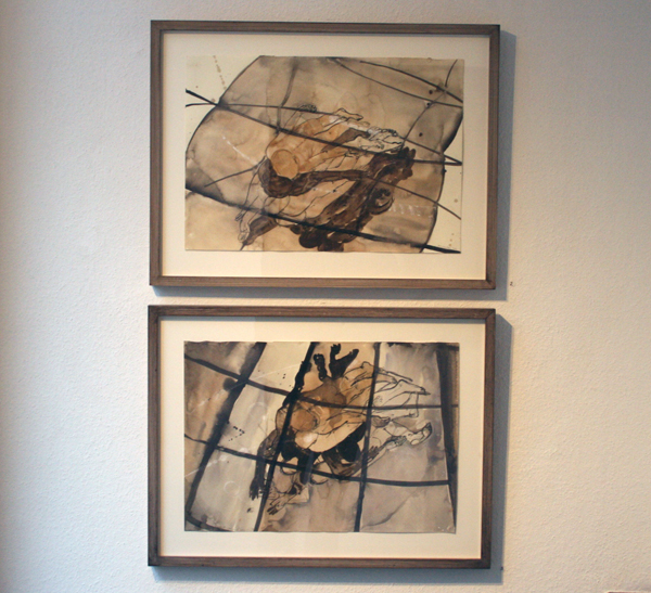 Caren van Hegwaarden - Relief I & II - 45x60cm Gouache, aquarel en conte op papier Caren van Hegwaarden - Relief I & II - 45x60cm Gouache, aquarel en conte op papier