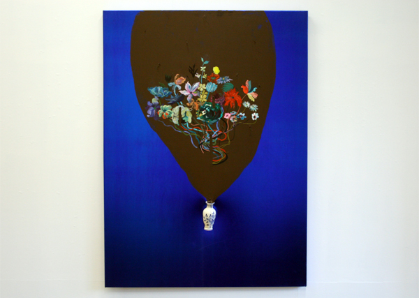 Niels Broszat - III - 150x159cm Mixed Media op glansstof Niels Broszat - III - 150x159cm Mixed Media op glansstof