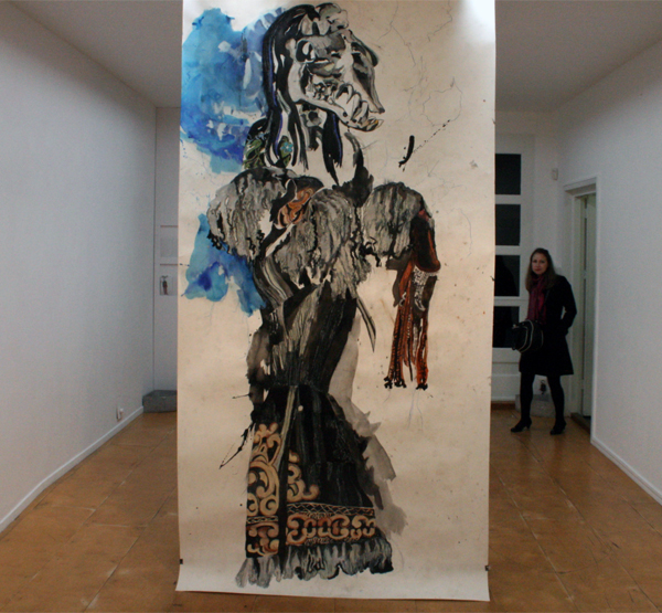 Charlotte Schleiffert - Virginia - 300x151 Mixed media op papier Charlotte Schleiffert - Virginia - 300x151 Mixed media op papier