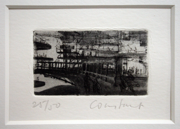 Constant - Interieur van een sector - 4,4x7,8cm Ets en droge naald Constant - Interieur van een sector - 4,4x7,8cm Ets en droge naald