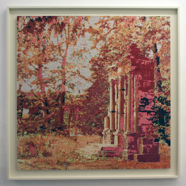 Gary Carsley - D52a Sansparell (The Funeral Monument to the pet dog of Wilhelmine, Margravine of Brandenburg) - 135x135cm Cprint op dibond en Lambda monoprint Gary Carsley - D52a Sansparell (The Funeral Monument to the pet dog of Wilhelmine, Margravine of Brandenburg) - 135x135cm Cprint op dibond en Lambda monoprint