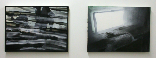 Jop Vissers - Abu Dhabi-ti & Digitale reincarnatie - 40x55cm Acrylver, Olieverf en spuitbus op canvas Jop Vissers - Abu Dhabi-ti & Digitale reincarnatie - 40x55cm Acrylver, Olieverf en spuitbus op canvas