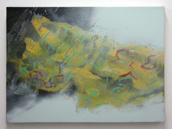 Jop Vissers - Kleedje - 57x78cm Acrylverf, olieverf, lak en spuitbus op canvas Jop Vissers - Kleedje - 57x78cm Acrylverf, olieverf, lak en spuitbus op canvas