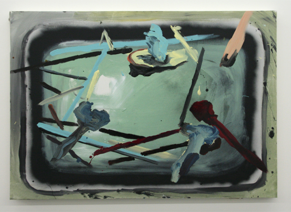 Jop Vissers - Verfbak - 82x116cm Acrylverf, olieverf, lak en spuitbus op canvas Jop Vissers - Verfbak - 82x116cm Acrylverf, olieverf, lak en spuitbus op canvas