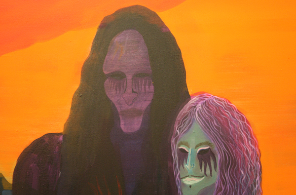 Marie Aly - Island in the Sun - 120x435cm Olieverf op canvas (detail) Marie Aly - Island in the Sun - 120x435cm Olieverf op canvas (detail)