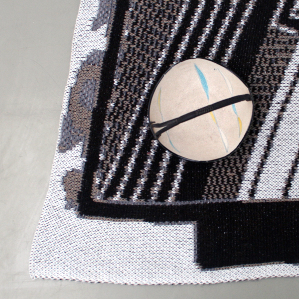 Bas van den Hurk - Untitled - Breiwerk, schaaltje en stencils (detail) Bas van den Hurk - Untitled - Breiwerk, schaaltje en stencils (detail)