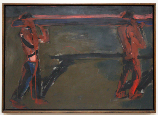 Bernd Koberling - Balkendragers - Olieverf op doek Bernd Koberling - Balkendragers - Olieverf op doek