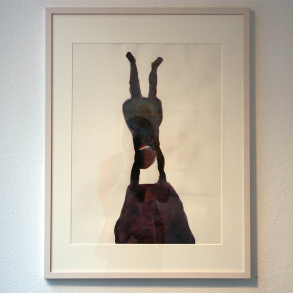 Carina Diepens - Het precisie-wiebeltje - 65x50cm Aquarelverf op papier Carina Diepens - Het precisie-wiebeltje - 65x50cm Aquarelverf op papier