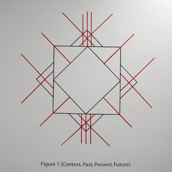 Falke Pisano - Figure 1 (Context, Past, Present, Future) - Muurschildering Falke Pisano - Figure 1 (Context, Past, Present, Future) - Muurschildering