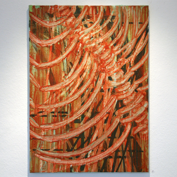 Huub van der Loo - Zonder Titel - 70x50cm Olieverf op linnen Huub van der Loo - Zonder Titel - 70x50cm Olieverf op linnen