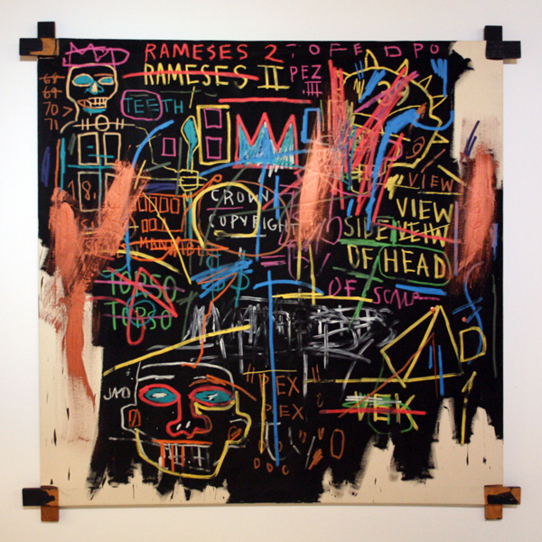 Jean-Michel Basquiat - Kings of Egypt II - Olieverf op doek Jean-Michel Basquiat - Kings of Egypt II - Olieverf op doek