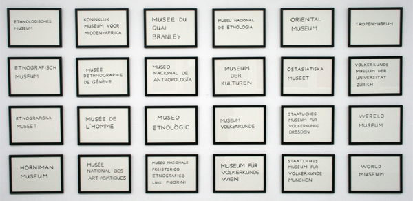 Sara van der Heide - 24 European Ethnographic Museums - 24 maal inkt op papier Sara van der Heide - 24 European Ethnographic Museums - 24 maal inkt op papier