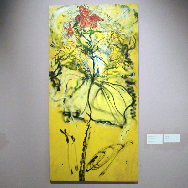 Erik Andriesse - Lelie - Arcylverf en airbrush op berkenhout Erik Andriesse - Lelie - Arcylverf en airbrush op berkenhout