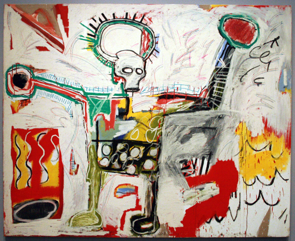 Jean-Michel Basquiat - Untitled - Acrylverf en oliestick op doek Jean-Michel Basquiat - Untitled - Acrylverf en oliestick op doek