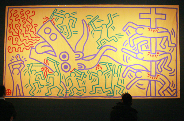 Keith Haring - Zonder TItel - Acrylverf op canvas Keith Haring - Zonder TItel - Acrylverf op canvas