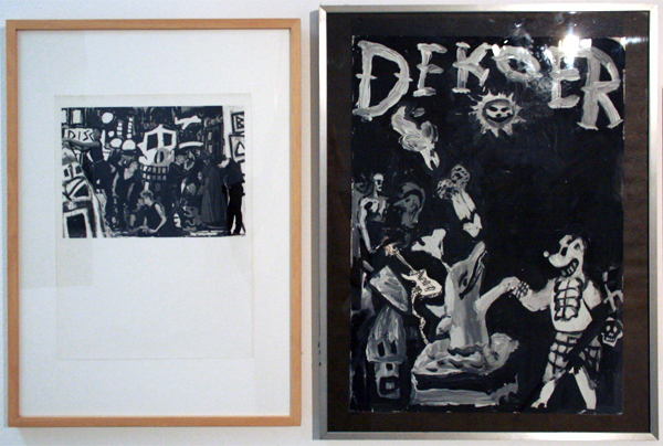 Peter Klashorst - De Koer afficheontwerp - Gouache op papier Peter Klashorst - De Koer afficheontwerp - Gouache op papier