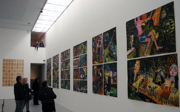 Rob Scholte & Sandra Derks - Rom 87 - Ecolaverf op papier Rob Scholte & Sandra Derks - Rom 87 - Ecolaverf op papier