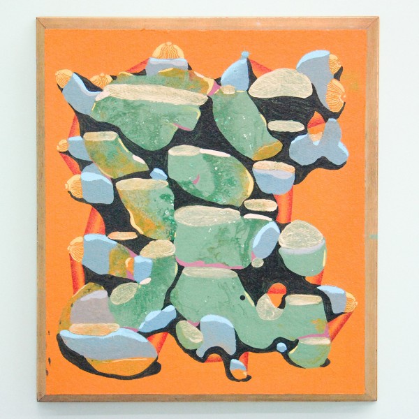 Denie Put - Parelend Begeerte - 47x53cm Mixed Media op paneel