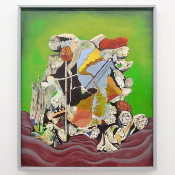 Denie Put - Ploeterend Vertier - 104x124cm Mixed Media op paneel