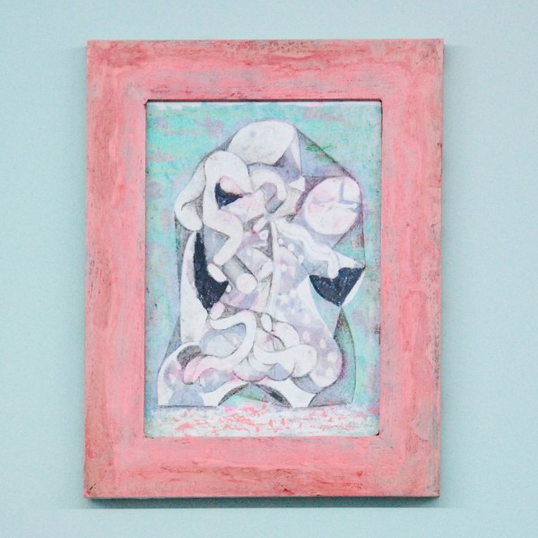 Denie Put - Zonder titel - 18x24cm Mixed Media op paneel