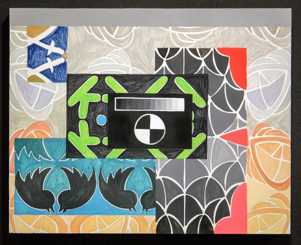 Navine G Khan-Dossos - Cascades V - 40x50cm, Gouache op paneel