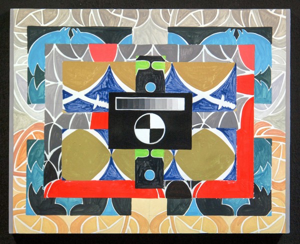 Navine G Khan-Dossos - Cascades VI - 40x50cm, Gouache op paneel