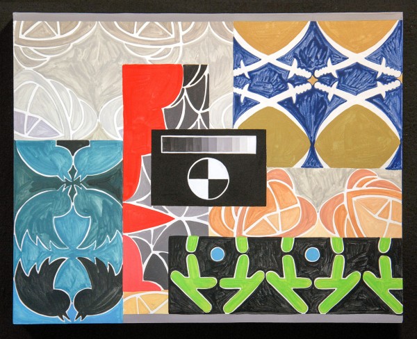 Navine G Khan-Dossos - Cascades VII - 40x50cm, Gouache op paneel