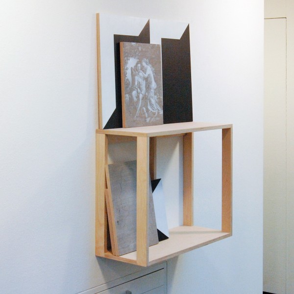 Niek Hendrix - Cabinet (The Origin of Painting) - 104x67x28cm, Olieverf en potlood op paneel