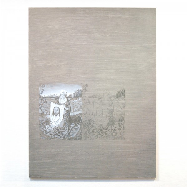 Niek Hendrix - Vera Icon (The Thruthful Image) - 90x68cm Olieverf en potlood op paneel