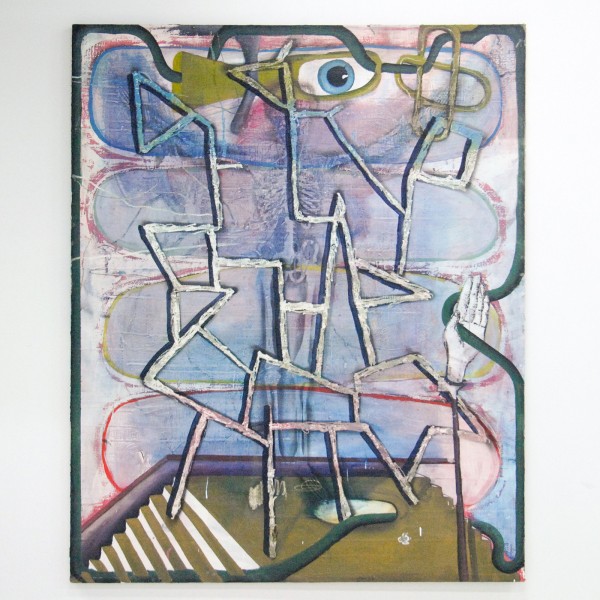 Tom Poelmans - De Verzoeking van de Heilige Abstracticus - 130x160cm Olieverf op doek