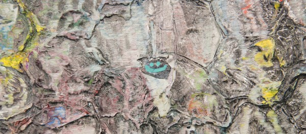 Tom Poelmans - Een Lange Boswandeling - 80x100cm Mixed media (detail)