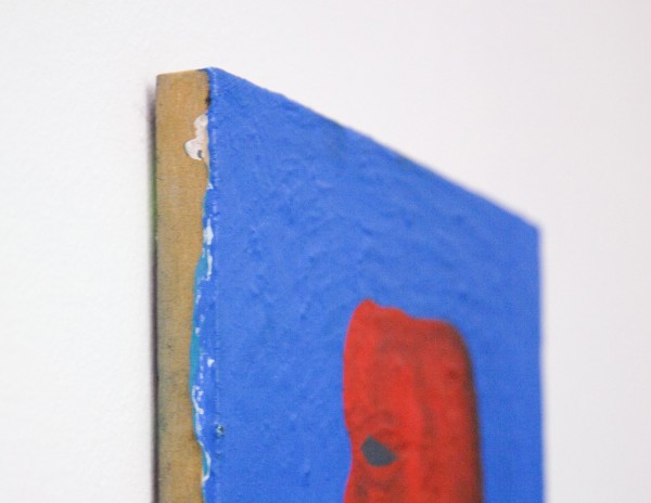 Tom Poelmans - Zelfportret met gebroken penseel - 30x40cm Olieverf op paneel (detail)