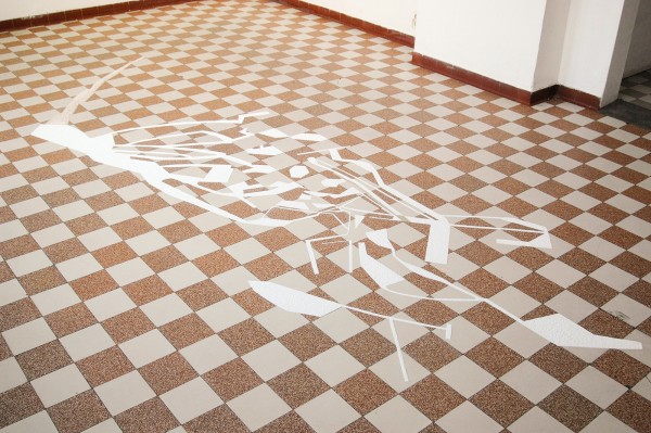 Alice De Mont - Object 0,030308 grondplan (voor een archief) - Verbrijzelde plaaster