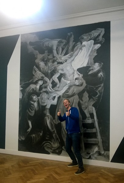 Niek Hendrix - The Descent (of the Cross) - Wandschildering