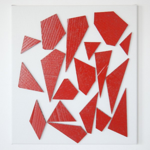 Klaas Kloosterboer - 14176 - 50x45cm Collage op canvas