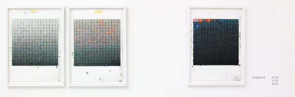 Stijn Cole - Colorscape (Seloignes of Cancale, diverse data) - 30x21cm Olieverf op inkjet print