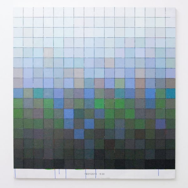 Stijn Cole - Doubledate Painting Seloignes - 14,1,2016 09,30 - 170x160cm Olieverf op canvas