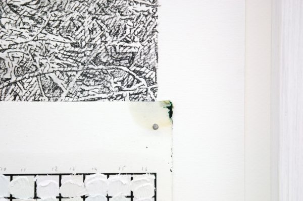 Stijn Cole - Zonder Titel - 105x75cm Potlood op papier, olieverf op inkjet print (detail)