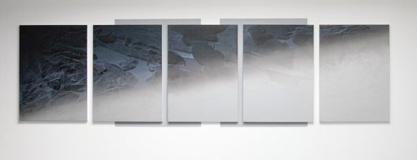 Martijn Schuppers - #1602 (I-V) - 5 maal 90x65cm Acrylverf, alkydverf en olieverf op polyester canvas