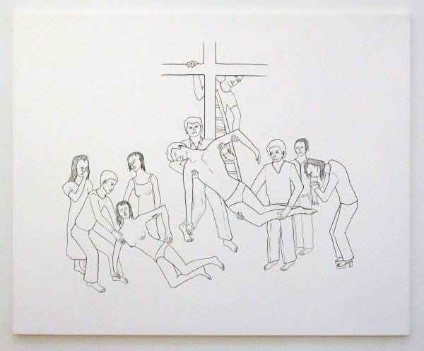Atelier van Lieshout - Deposition from the Cross - Inkt op doek