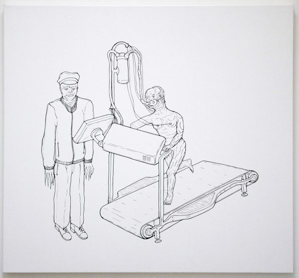 Atelier van Lieshout - Fitness Test - Inkt op doek