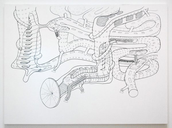 Atelier van Lieshout - Museogestor cut-away view - Inkt op doek