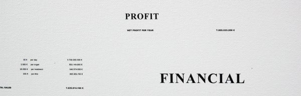 Atelier van Lieshout - SlaveCity, Business plan - Inkt op doek (detail)